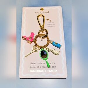 True to Form Stylist Handbag Charm Hairdryer Scissors Mirror Comb NWT